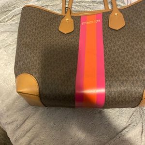 Michael lord purse orange and pink barley used